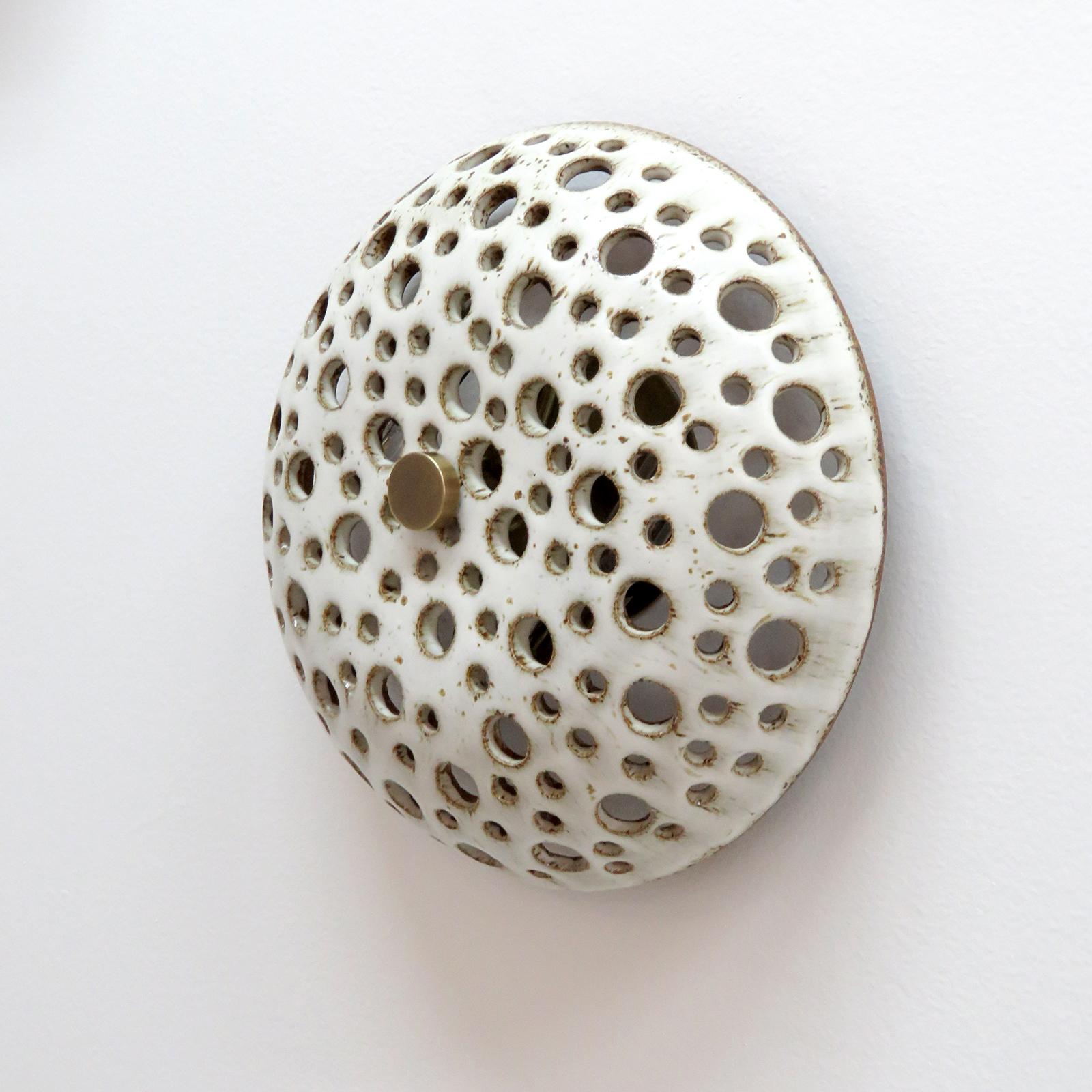 Organic Modern Ceramic Wall Light No.9 by Heather Levine For Sale