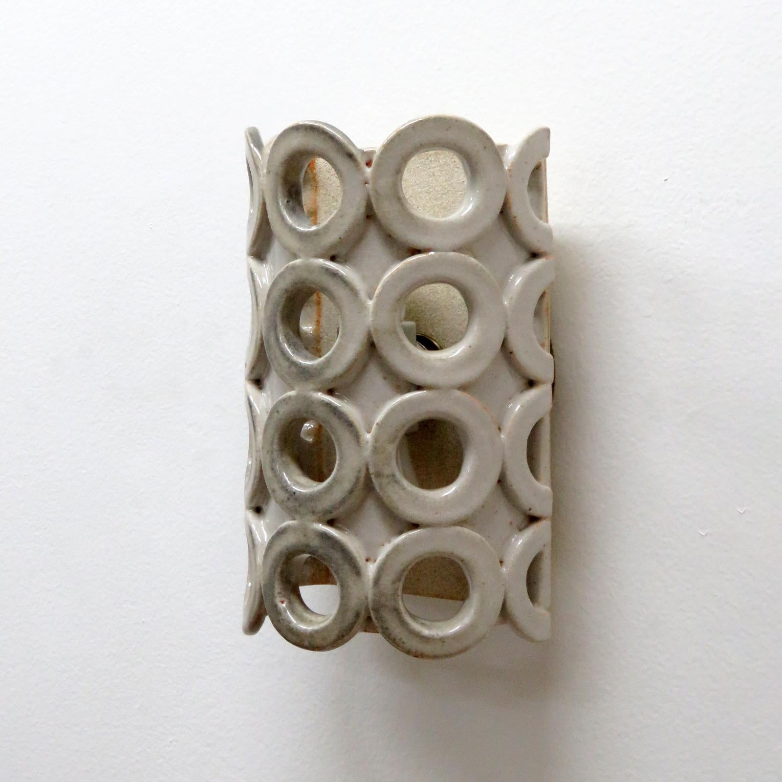 American Ceramic Wall Lights No.50b by Heather Levine For Sale