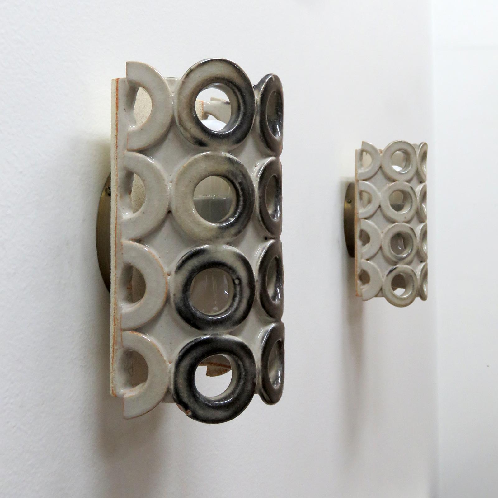 Ceramic Wall Lights No.50b by Heather Levine In New Condition For Sale In Los Angeles, CA