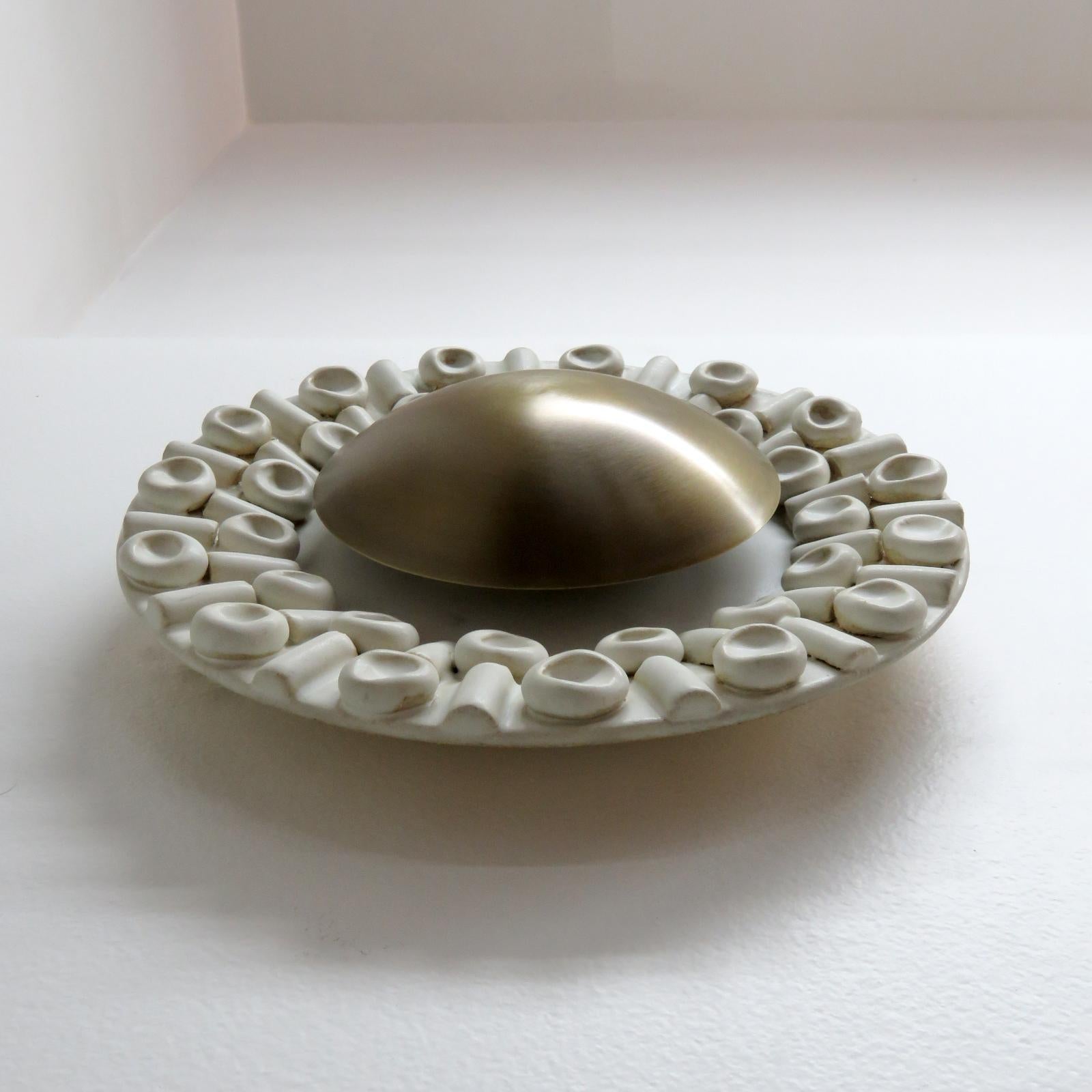 Patinated Ceramic Wall Lights No.C52 by Heather Levine