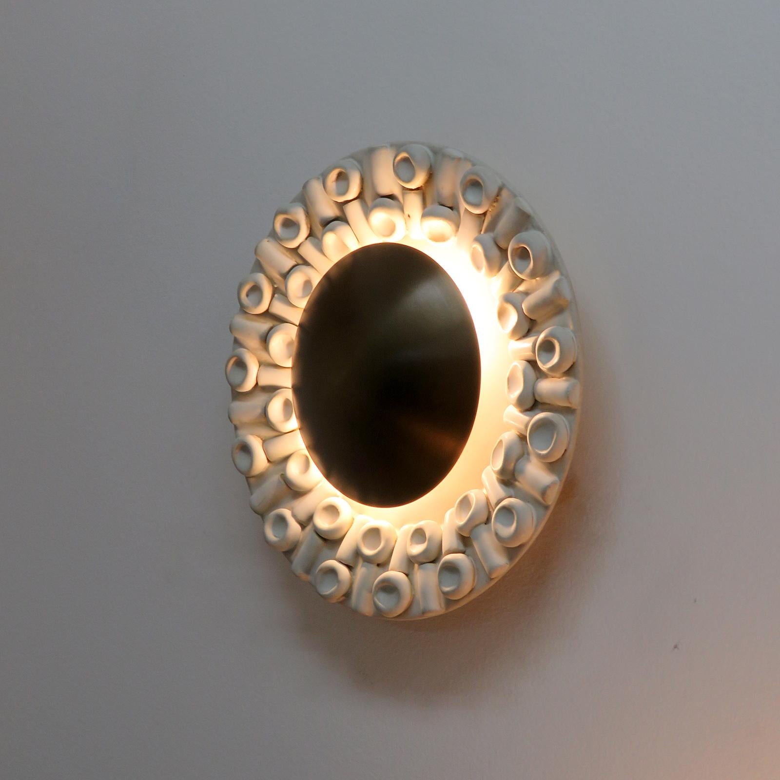 Brass Ceramic Wall Lights No.C52 by Heather Levine