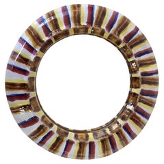 Ceramic Wall Mirror, circa 1960, France