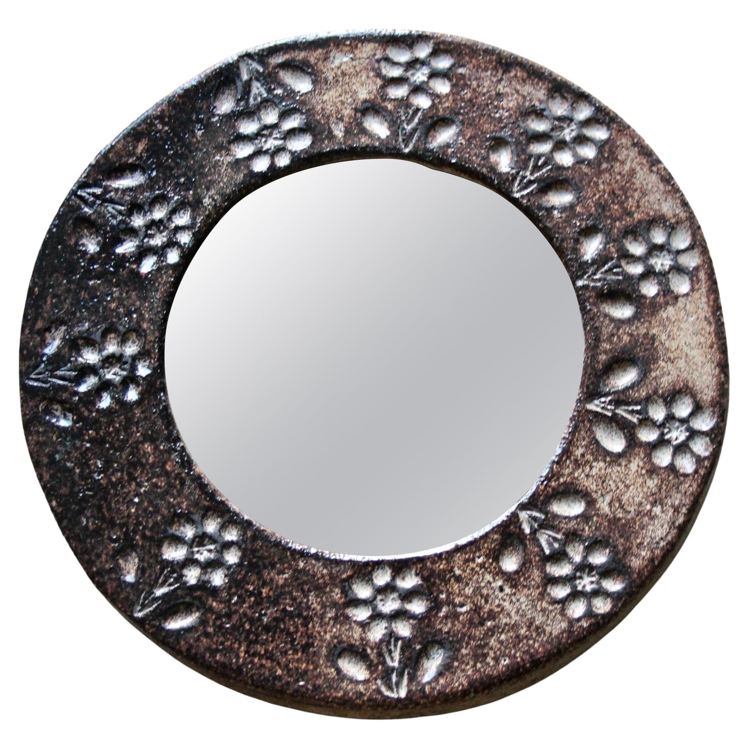 Specchio da parete in ceramica