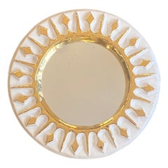 Ceramic Wall Mirror "Rayons" by Mithé Espelt; France 1955