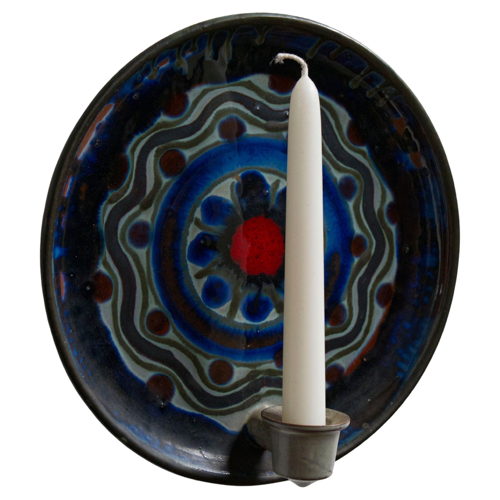 Applique da parete in ceramica di Jette Hellerøe, Danimarca, 1973