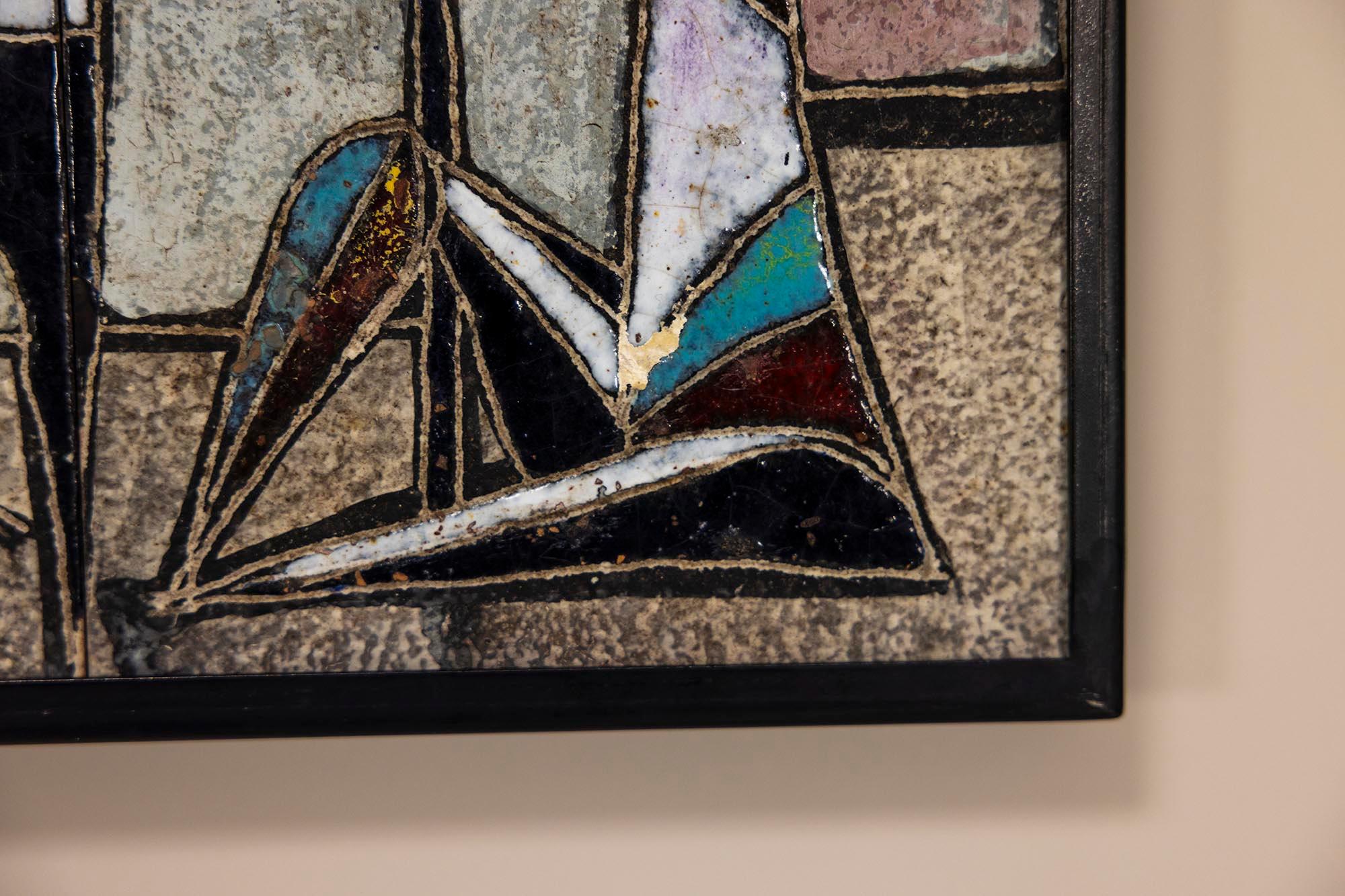 Panneau mural en céramique attr. à Marcello Fantoni, Italie années 1960 en vente 2