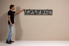 Panel mural de cerámica atribuido a Marcello Fantoni, Italia Años 60