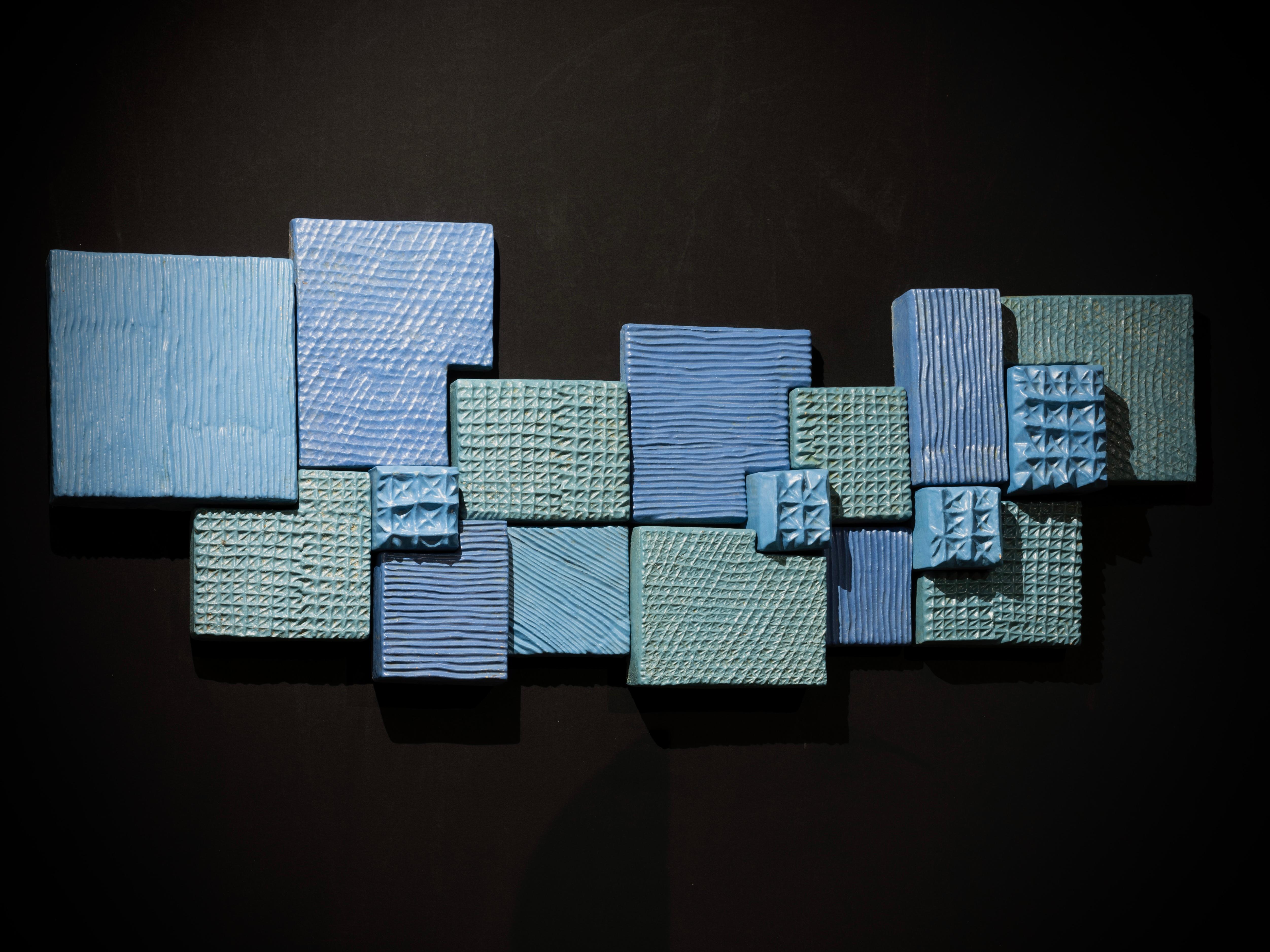 Escultura mural de cerámica de Andrée & Michel Hirlet, Francia Cerámico en venta