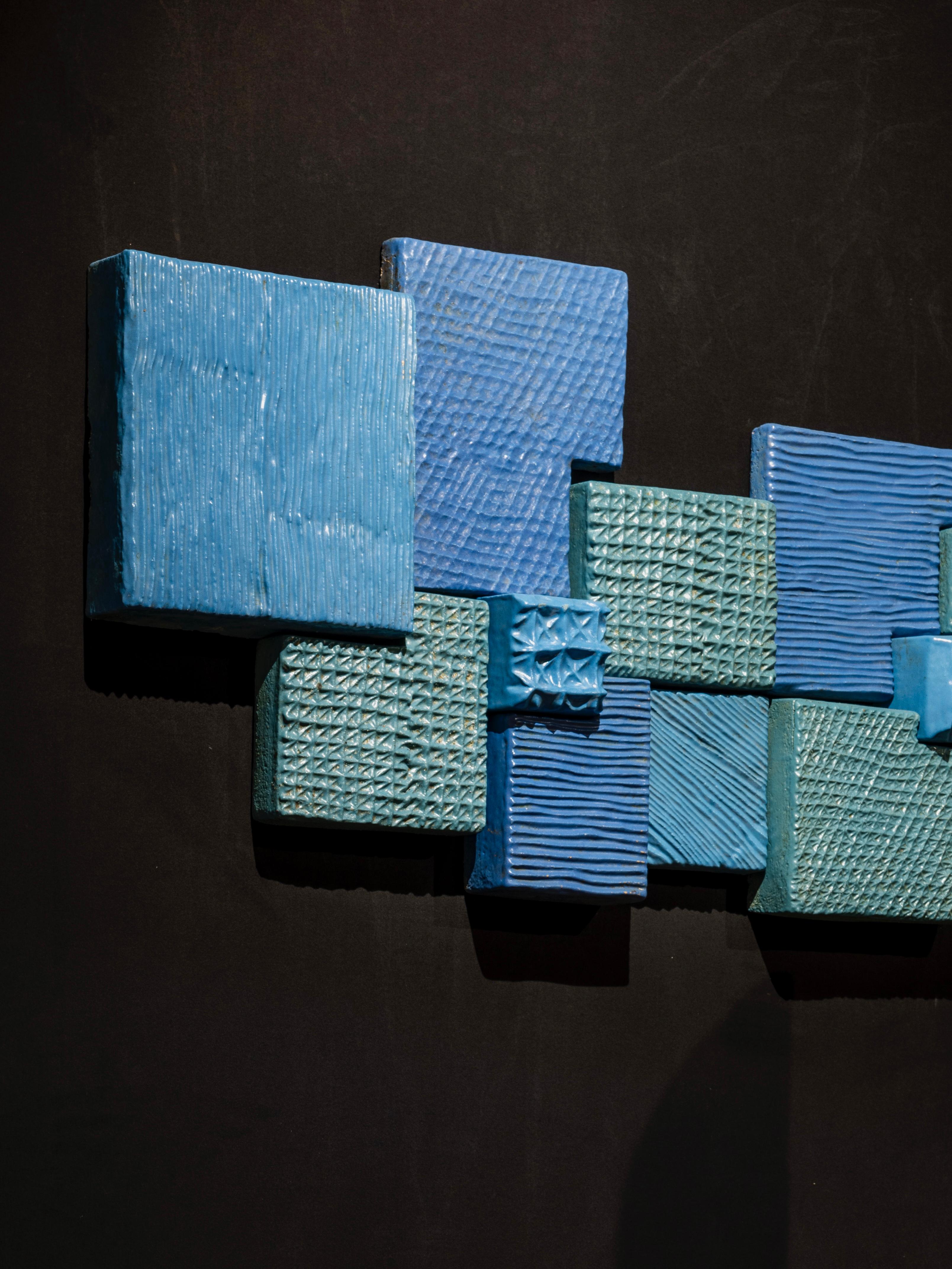 Escultura mural de cerámica de Andrée & Michel Hirlet, Francia en venta 1