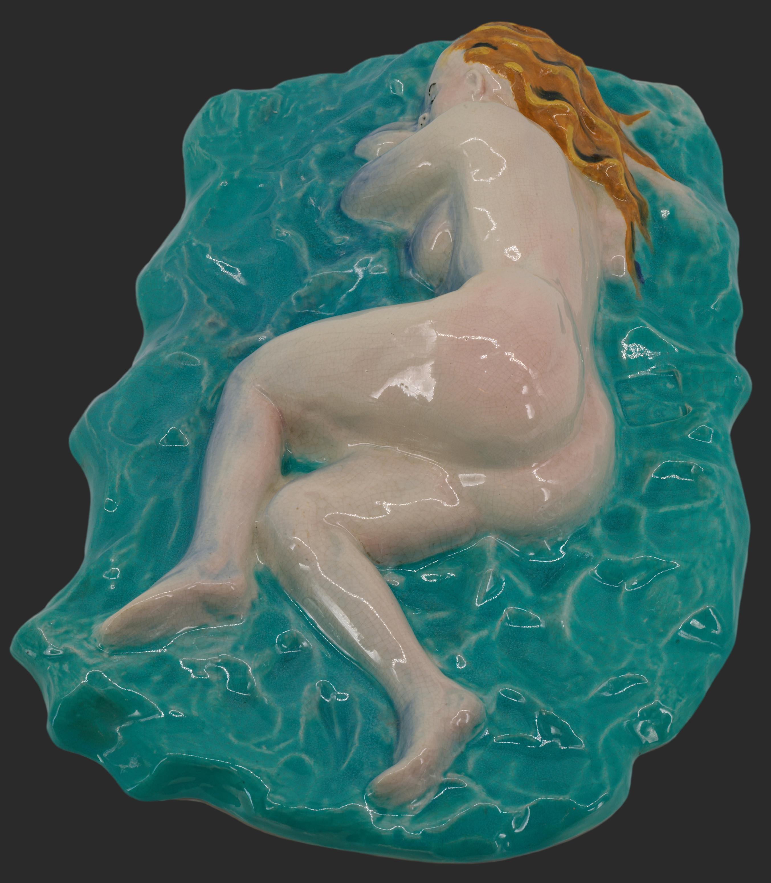 Ceramic Wall Plaque, 1920 For Sale 1
