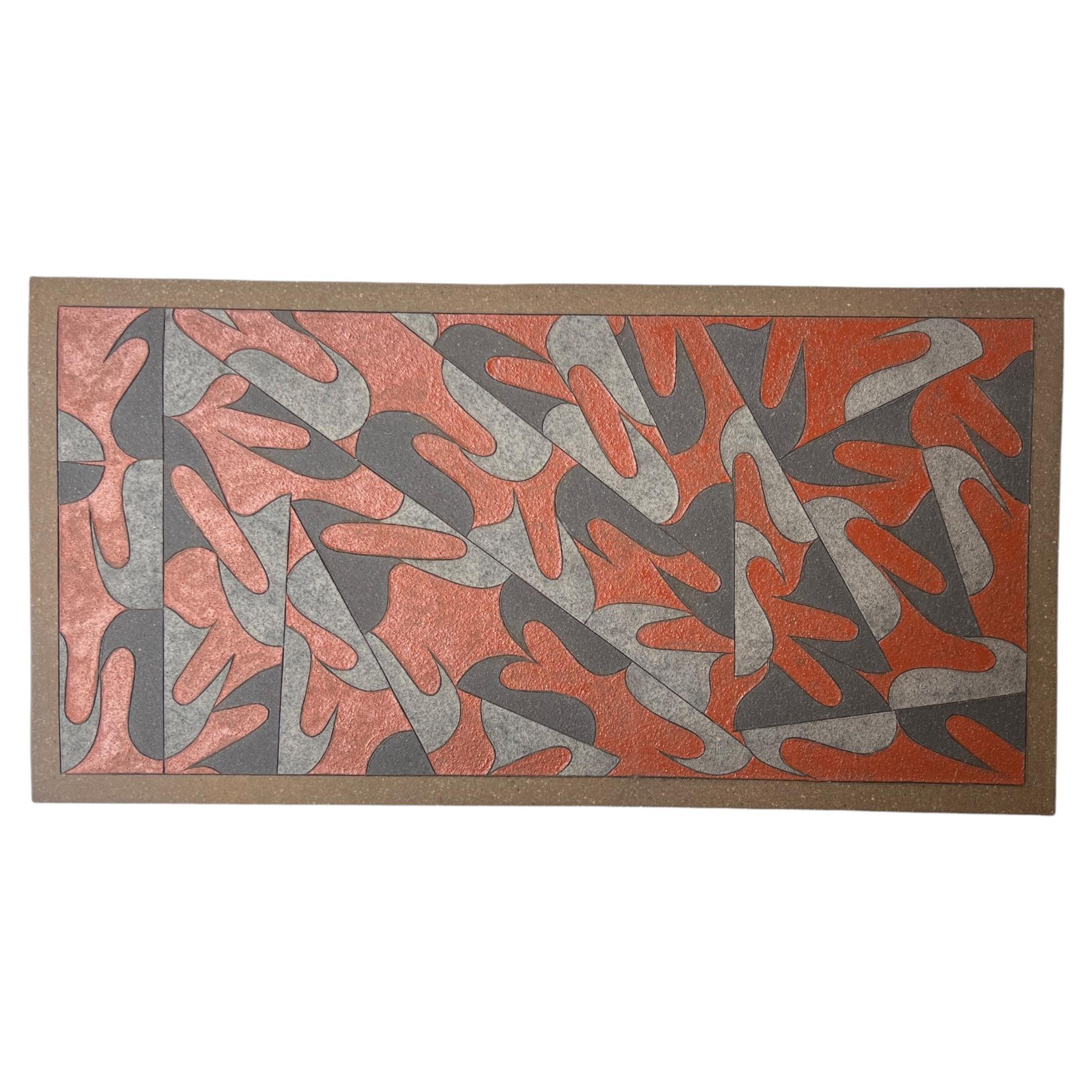 Ceramic Wall Plaque  by Japanese artist Masano Asaru, Japan , circa 2000