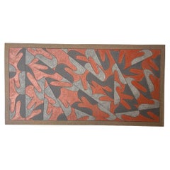 Plaque murale céramique  par l'artiste japonais Masano Asaru, Japon , circa 2000