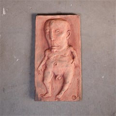 Ceramic Wall Plaque by Peter Vanbekbergen, 21st Century, Belgium
