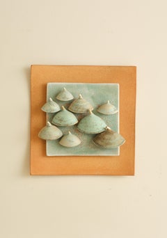 Ceramic Wall Plaque by Swedish designer Vivi Calissendorff