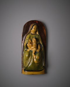 Ceramic wall relief by Allan Ebeling, Torshälla, Sweden, 1930s