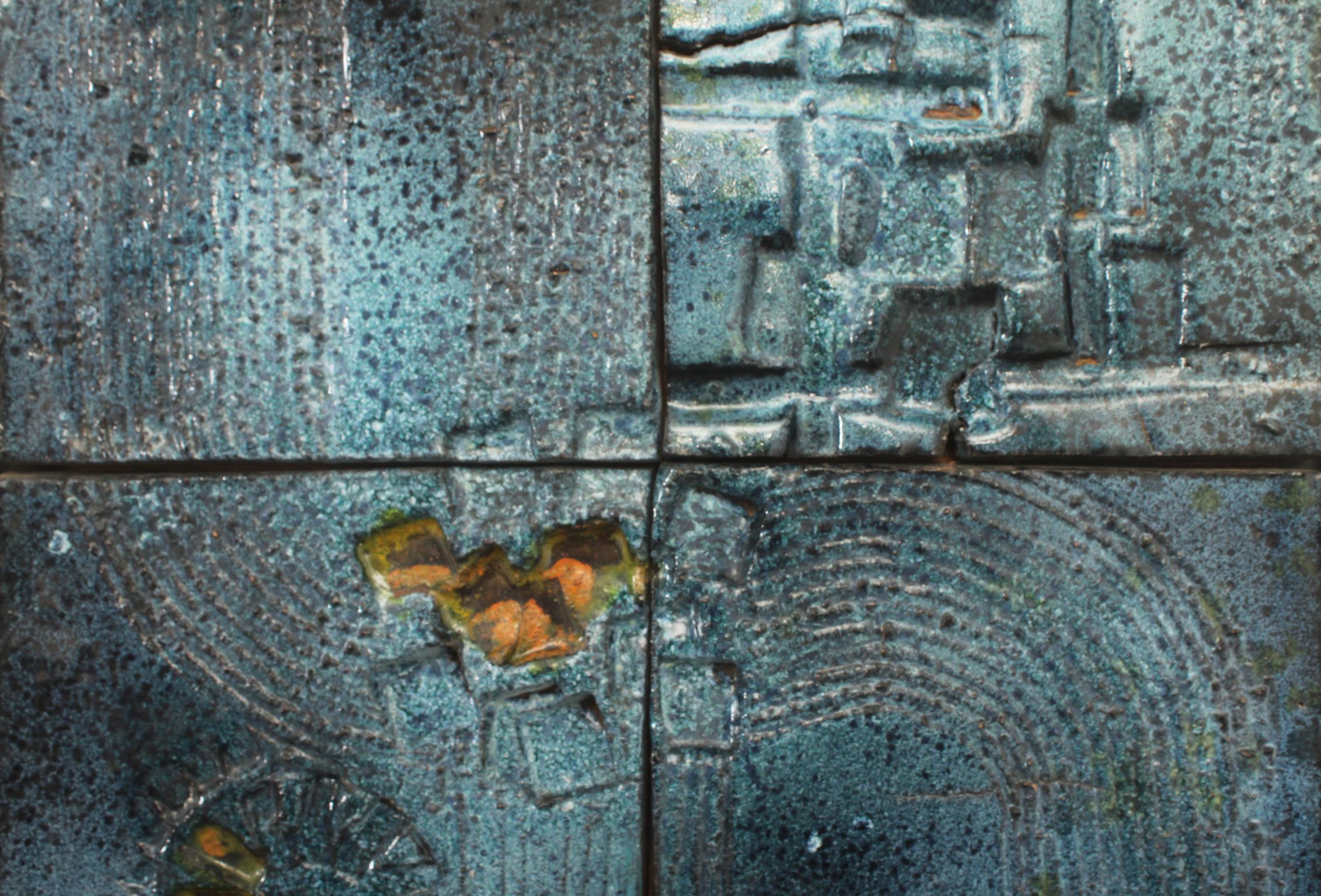 Mid-Century Modern Ceramic Wall Relief by Andrés Galdeano and Angel Grávalos, Spain, 1960's For Sale