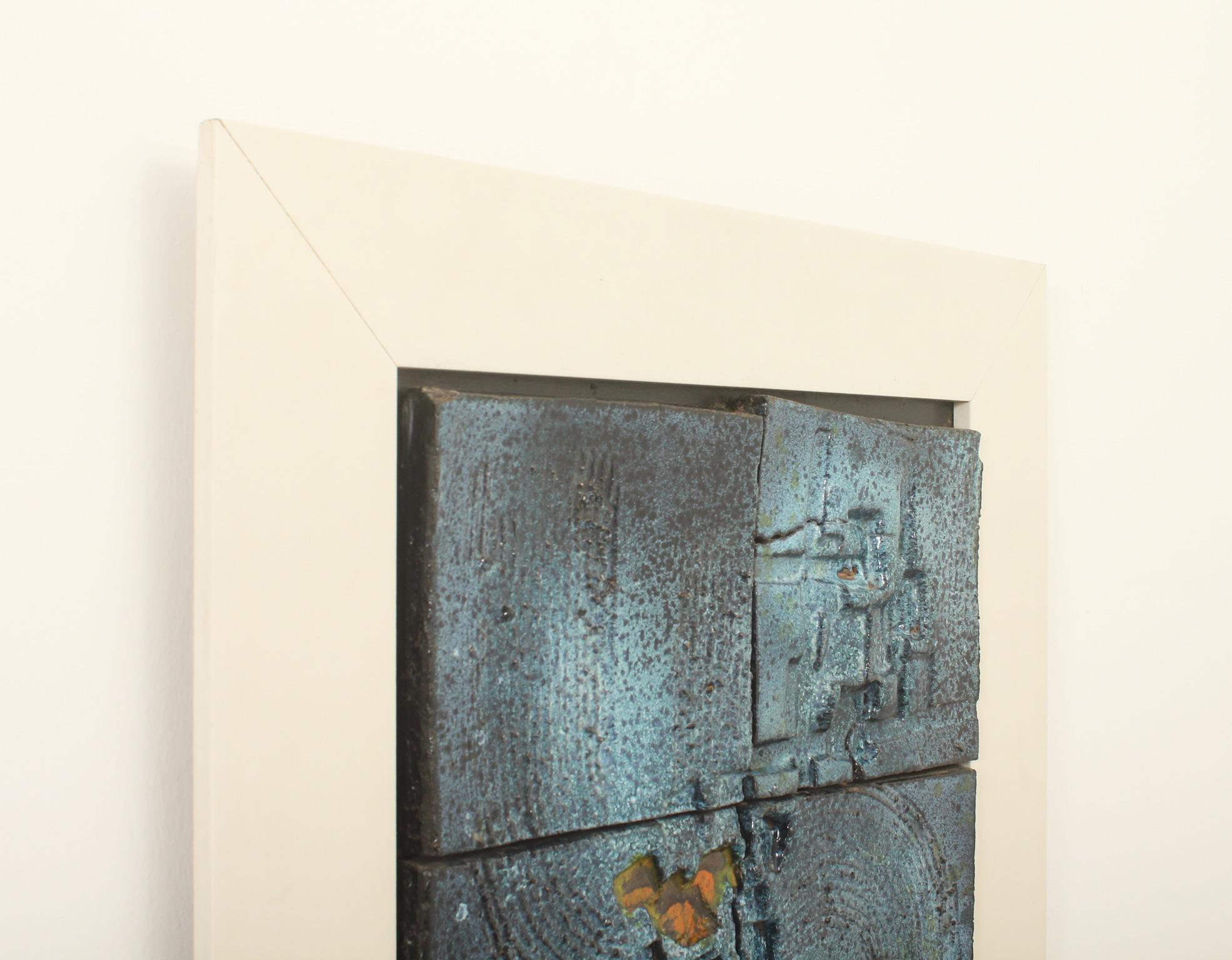 Mid-20th Century Ceramic Wall Relief by Andrés Galdeano and Angel Grávalos, Spain, 1960's For Sale