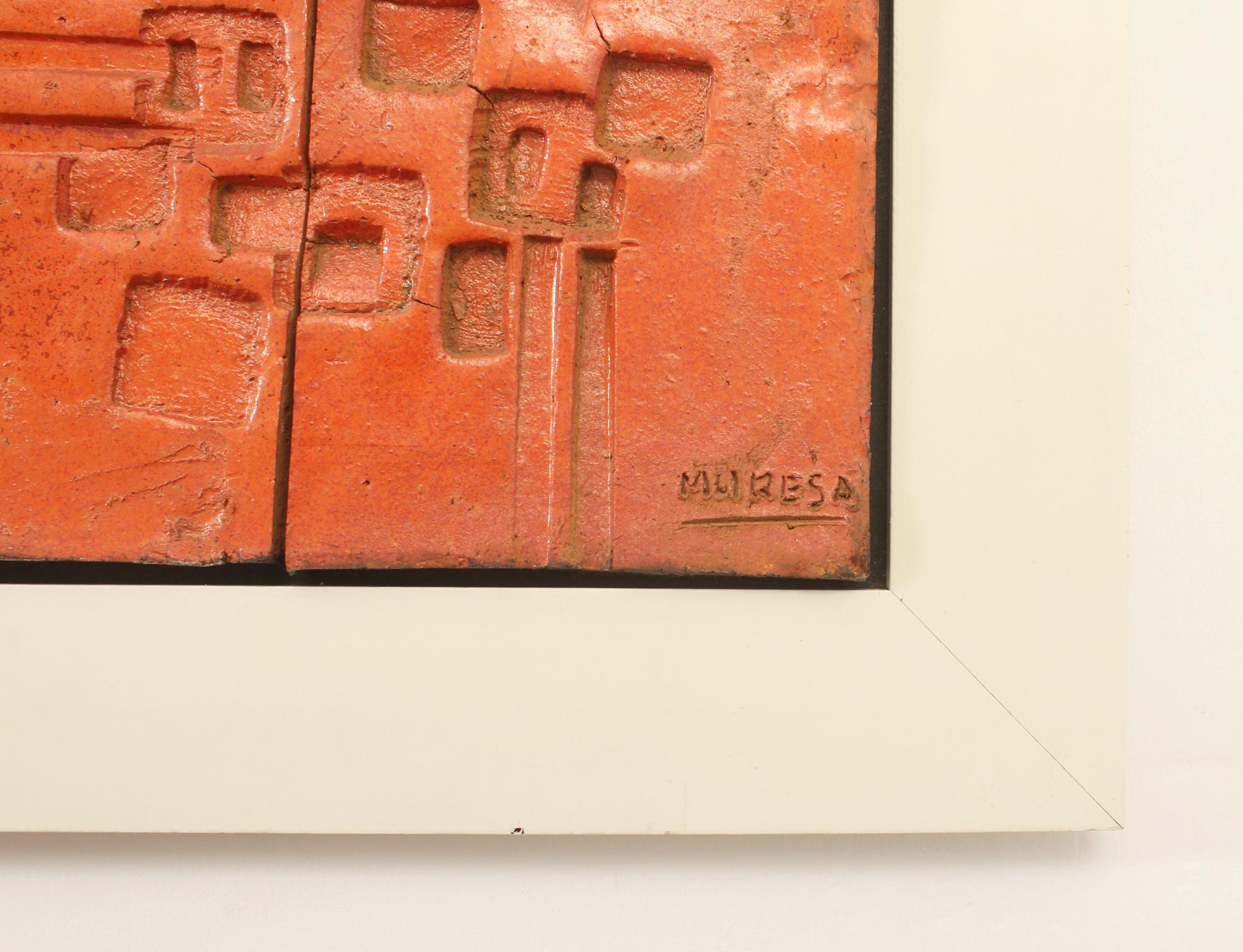 Relieve mural de cerámica de Andrés Galdeano y Angel Grávalos, España, años 60 en venta 1