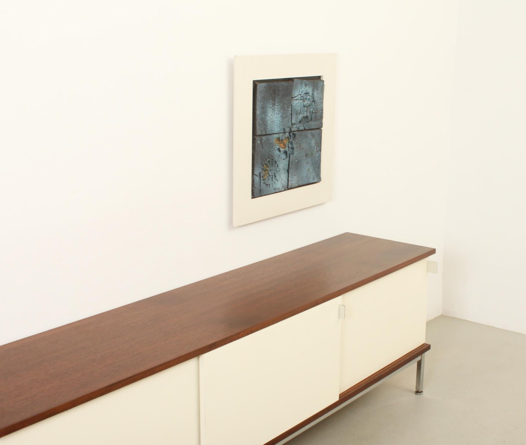 Ceramic Wall Relief by Andrés Galdeano and Angel Grávalos, Spain, 1960's For Sale 3