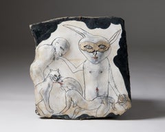 Ceramic Wall Relief by Gösta Grähs, Sweden, 1980s