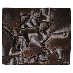 Rilievo da parete in ceramica di Salvatore Meli, Italia, 1963