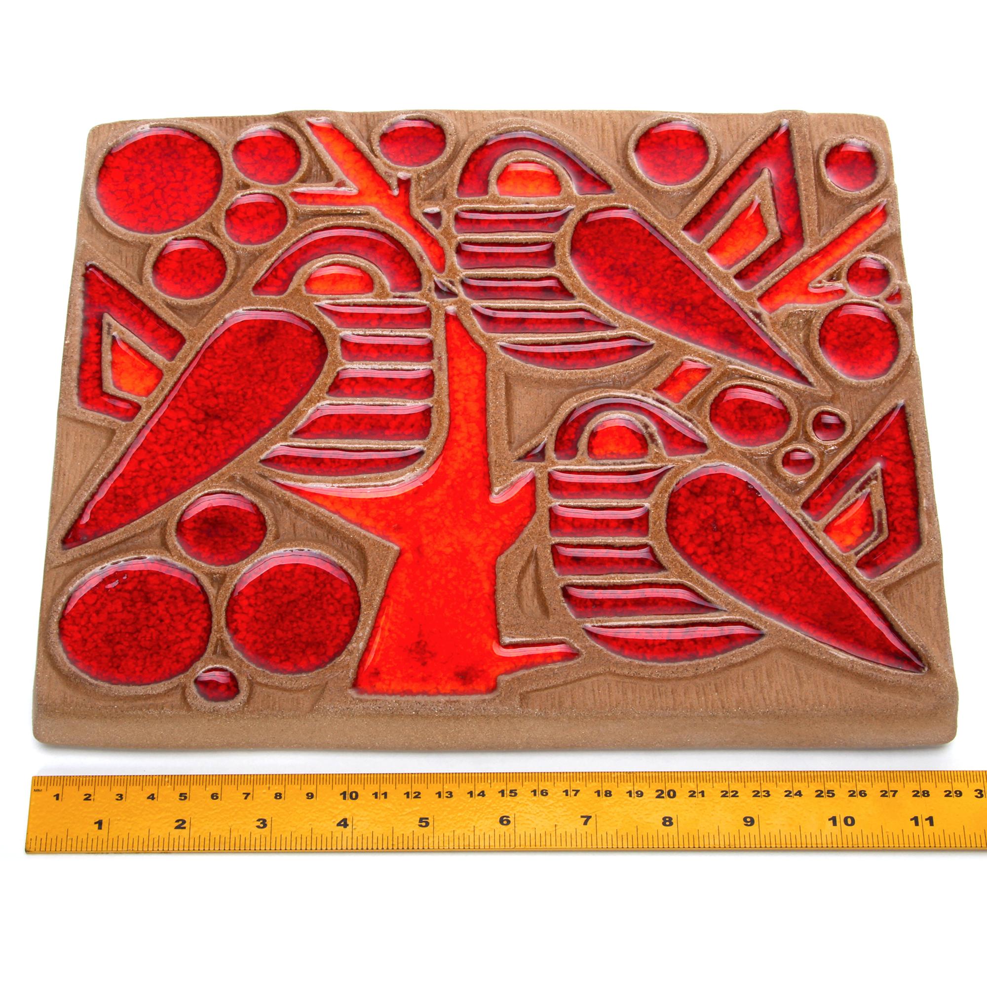 Stoneware Ceramic Wall Relief, No. 6416 by Marianne Starck for Michael Andersen, 1960s