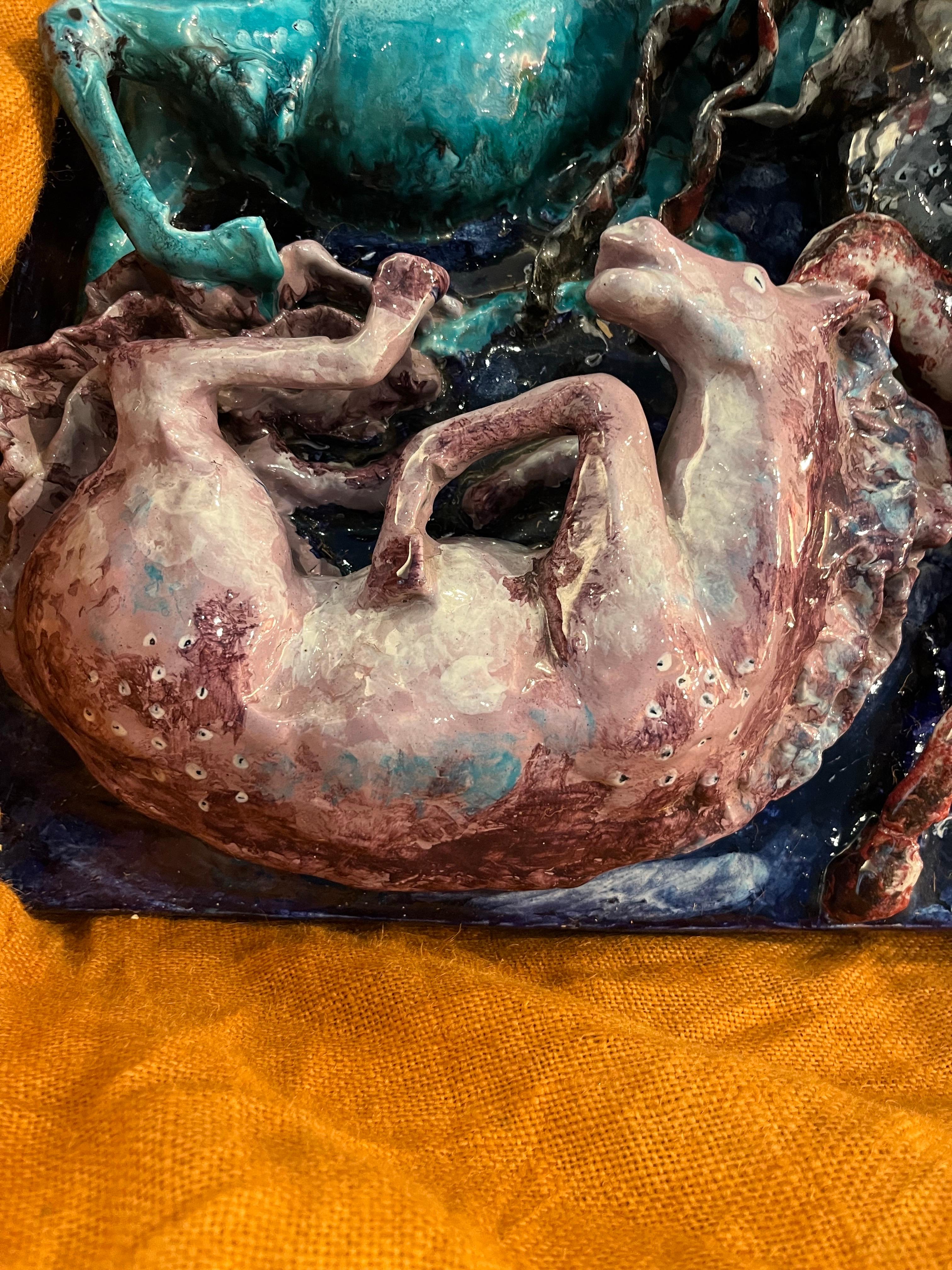 Polychromé Sculpture murale représentant un cheval rare de SAN POLO VENEZIA en vente