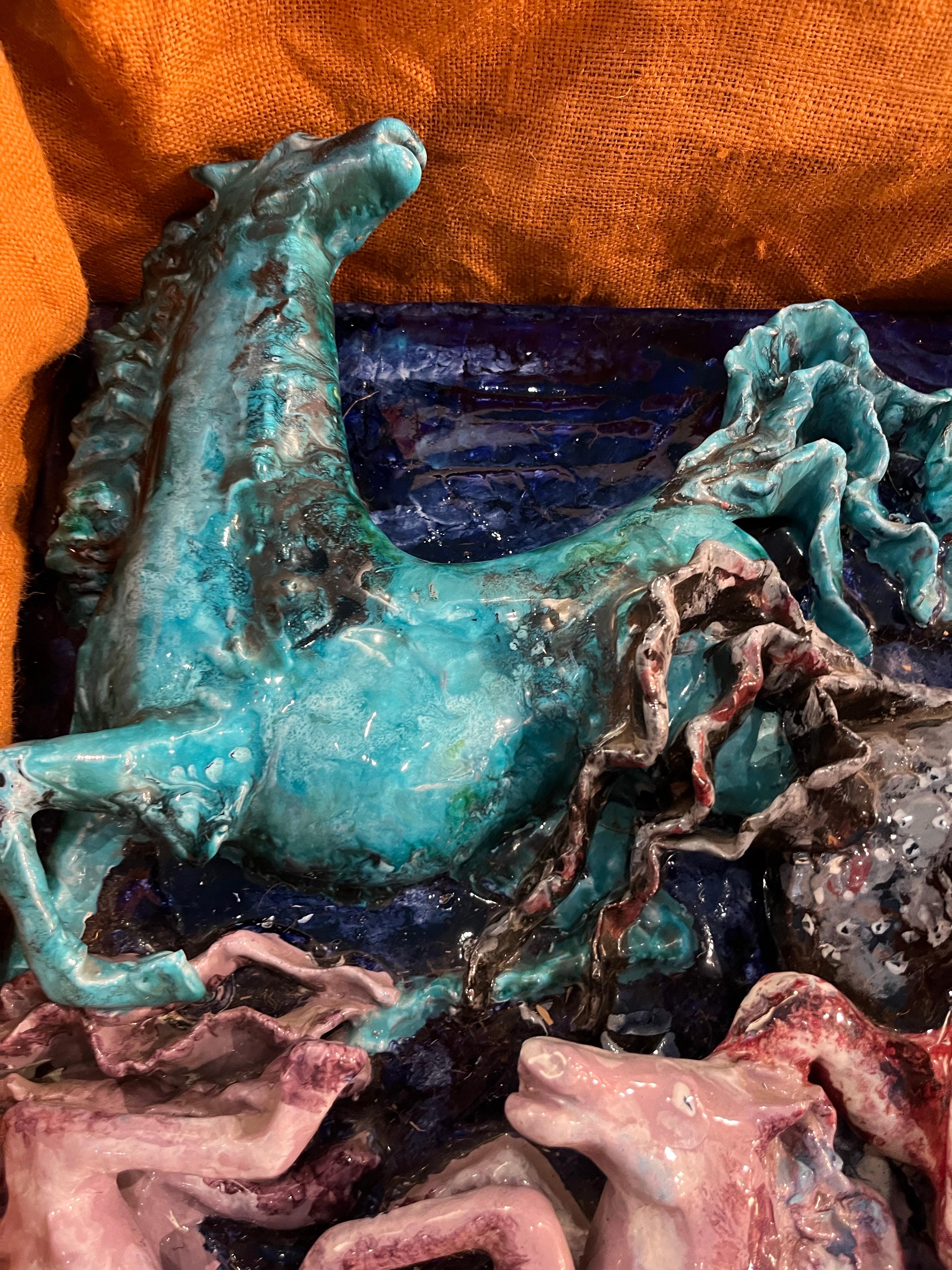 Milieu du XVIIe siècle Sculpture murale représentant un cheval rare de SAN POLO VENEZIA en vente