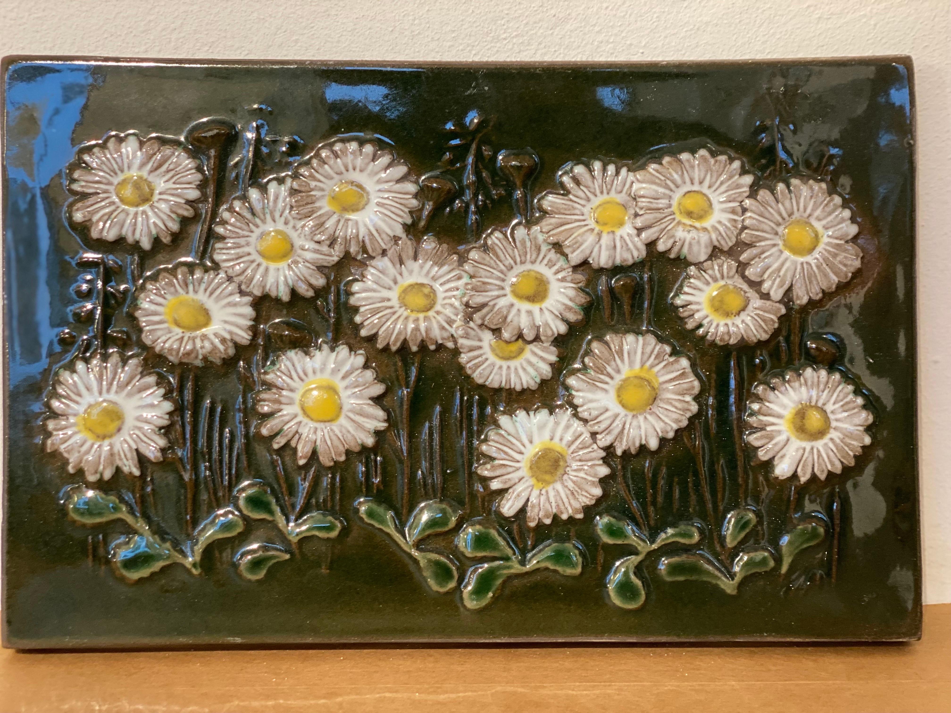 Scandinavian Modern Ceramic Wall Tile Designed by Aimo Nietosvuori for JIE Gantofta, Sweden