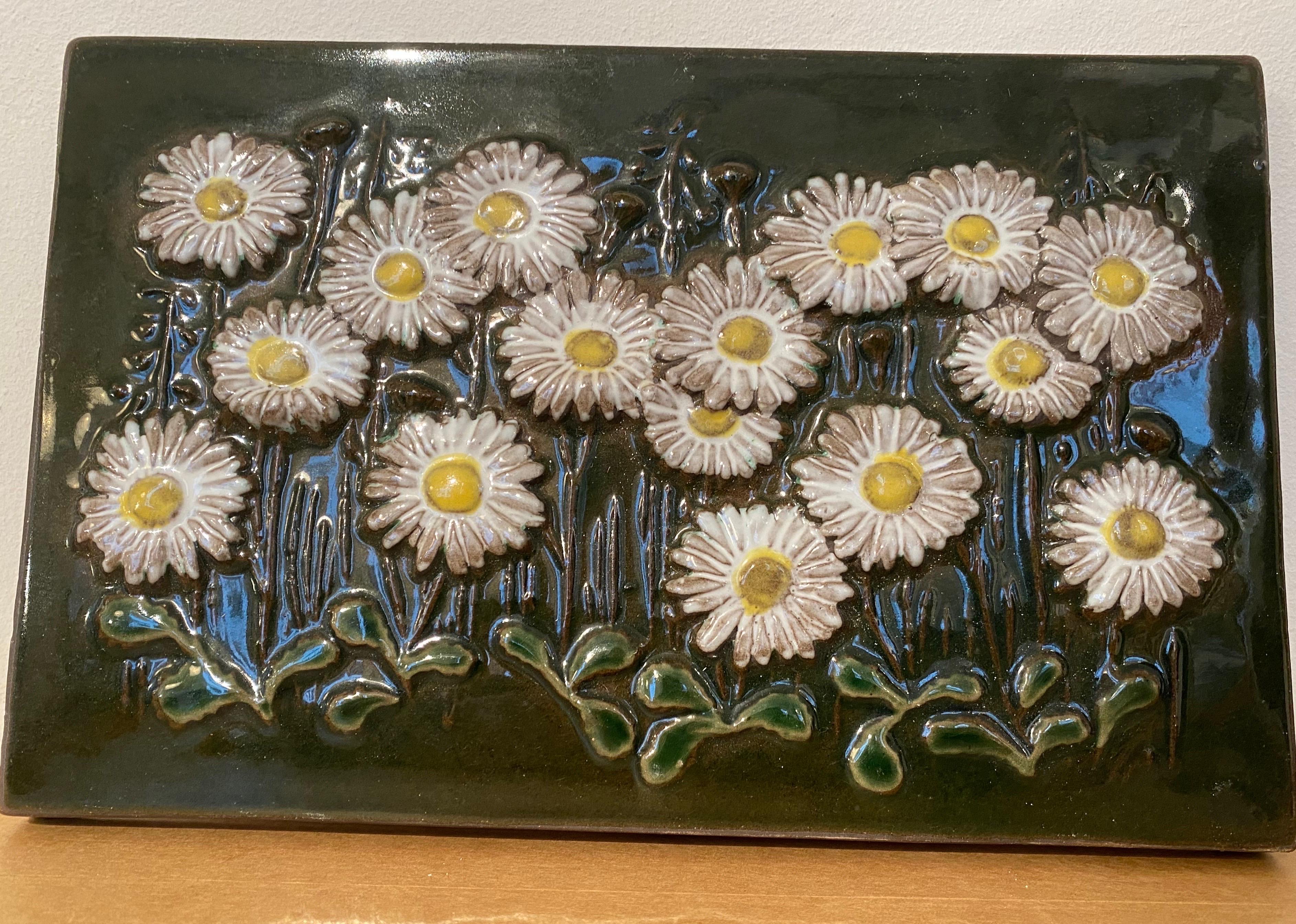 Glazed Ceramic Wall Tile Designed by Aimo Nietosvuori for JIE Gantofta, Sweden