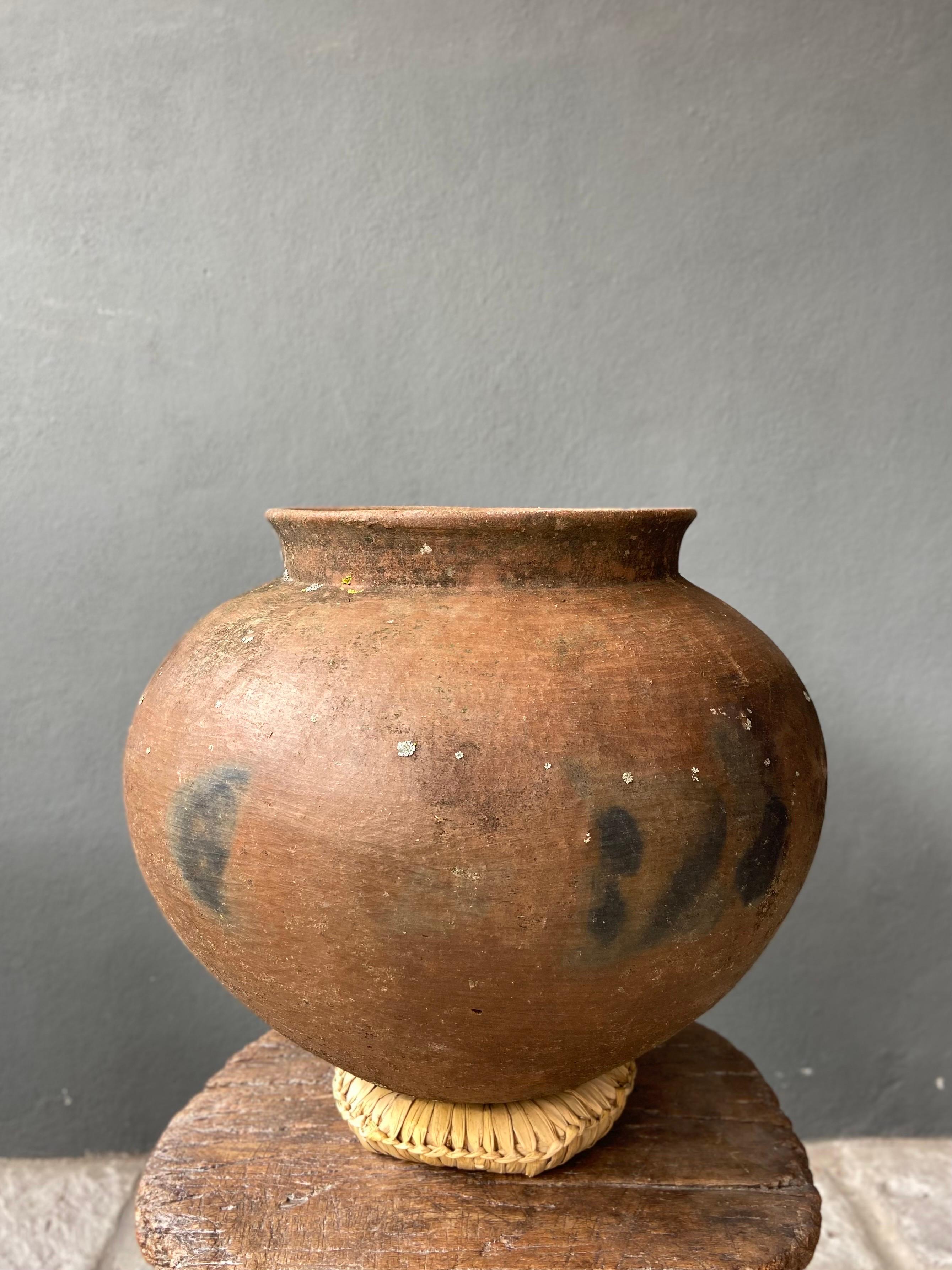Mexican Ceramic Water Pot from Oaxaca, circa 1940s