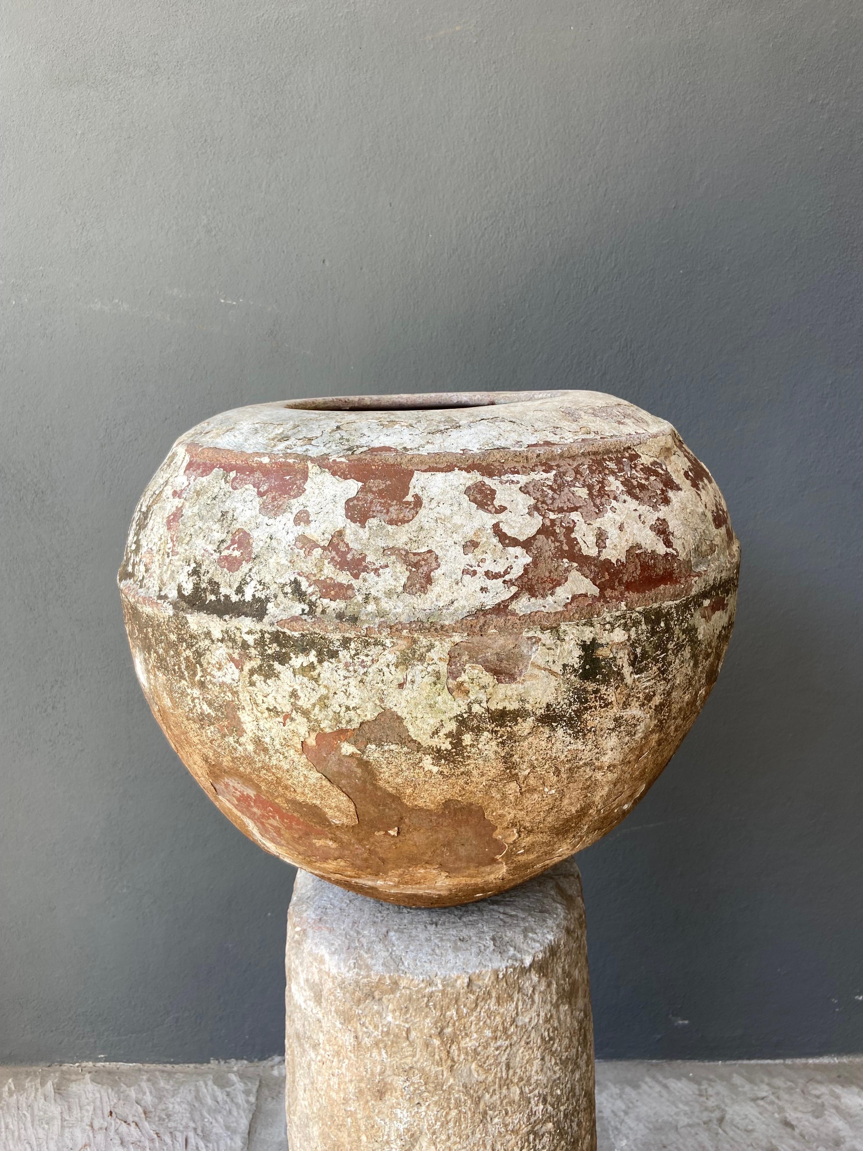 Fired Ceramic Water Vessel from Yucatan, Early 20th Century