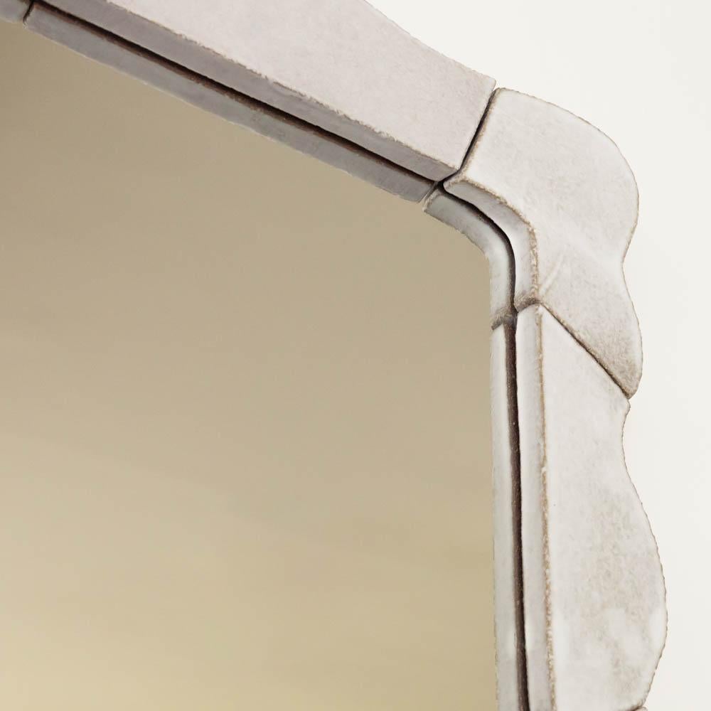 Miroir ondulé en céramique, grand en vente 2