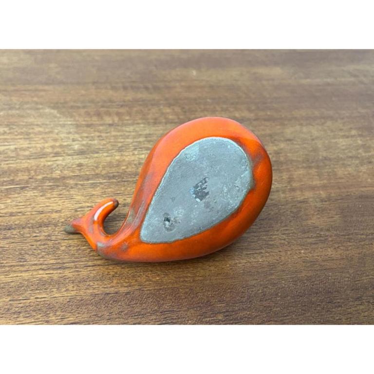 Ceramic Whale Figurine Ashtray from Ceramica D'Arte, Salerno, Italy, 1970s For Sale 7