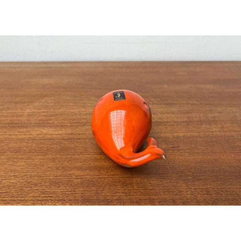 Ceramic Whale Figurine Ashtray from Ceramica D'Arte, Salerno, Italy, 1970s In Excellent Condition For Sale In Hamburg, DE