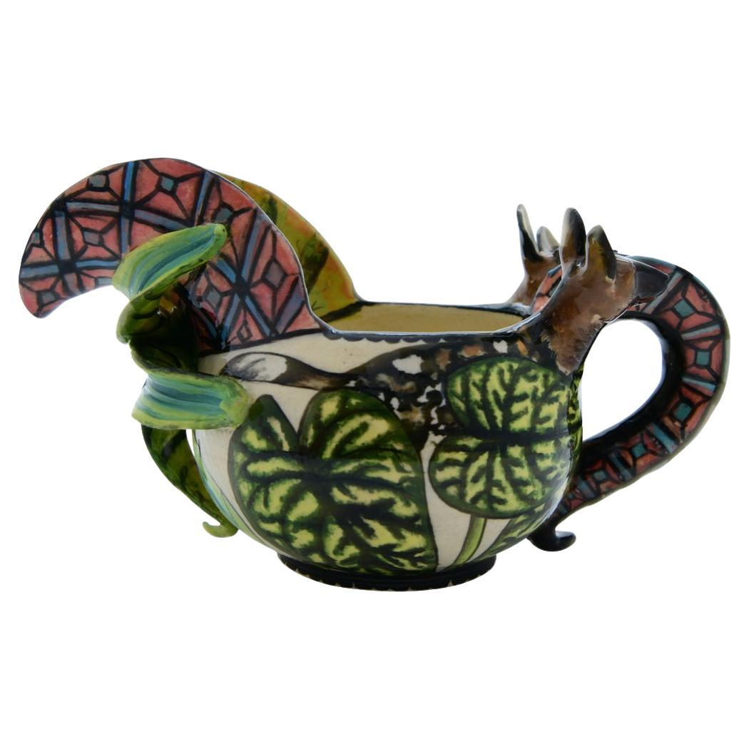 Ceramic Wild Dog Jug , hand made in South Africa