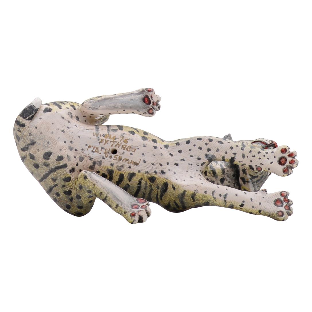 Modern Ceramic  Wildcat  Sculpture , hand made in South Africa