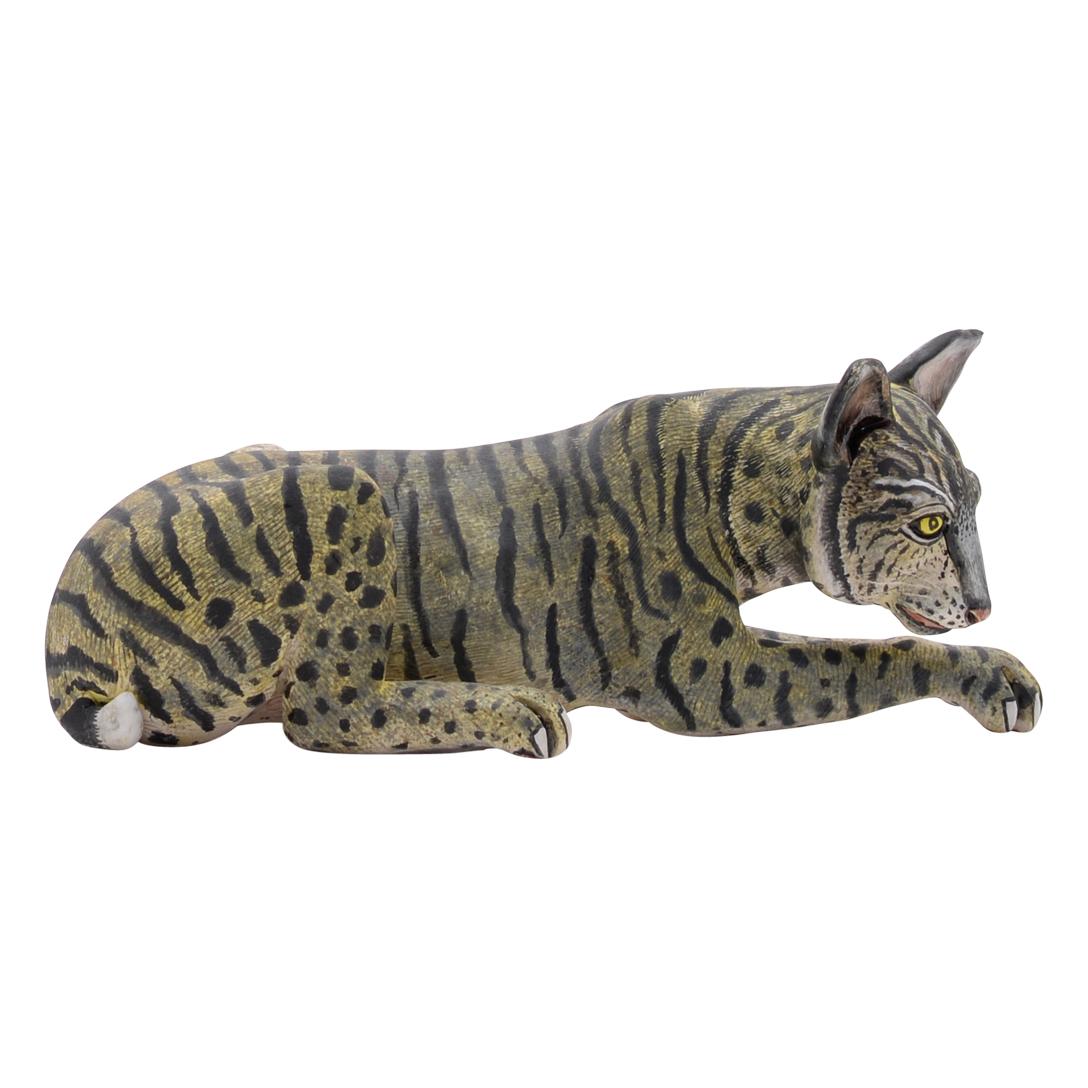 South African Ceramic  Wildcat  Sculpture , hand made in South Africa
