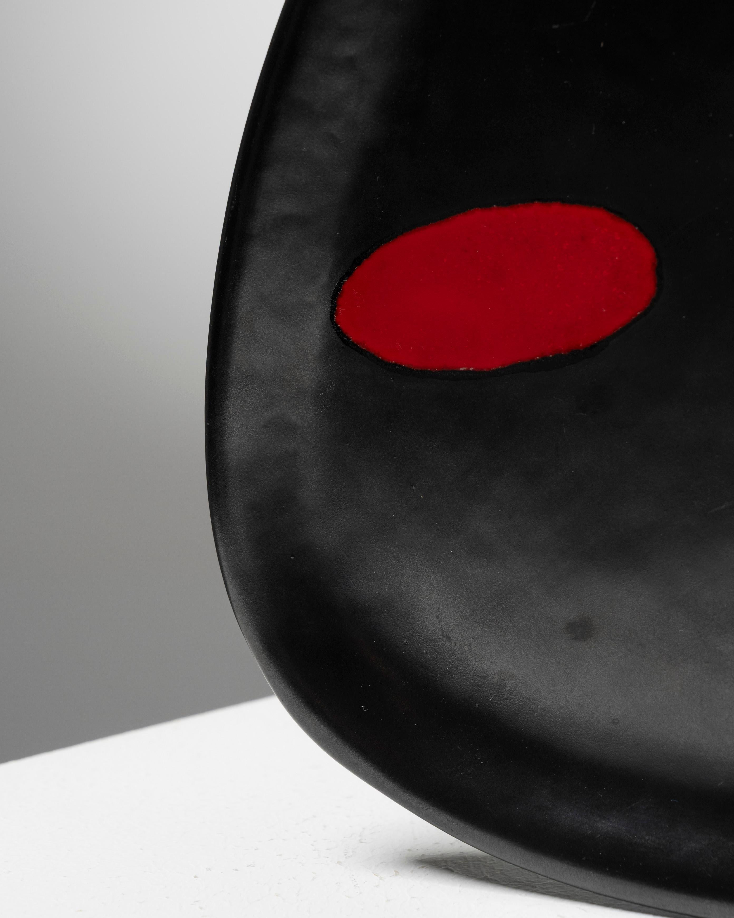 Ceramica con decoro astratto di Orlando, anni '60 In condizioni buone in vendita a PARIS, FR