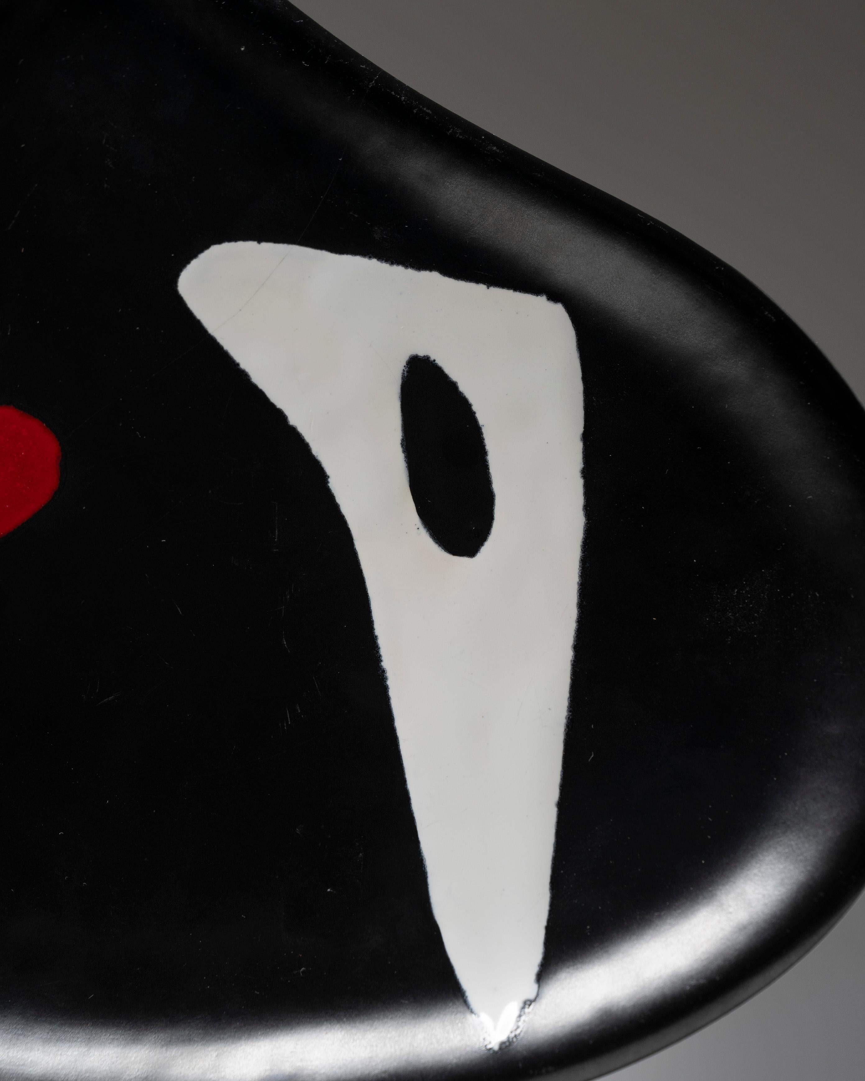 Metà XX secolo Ceramica con decoro astratto di Orlando, anni '60 in vendita