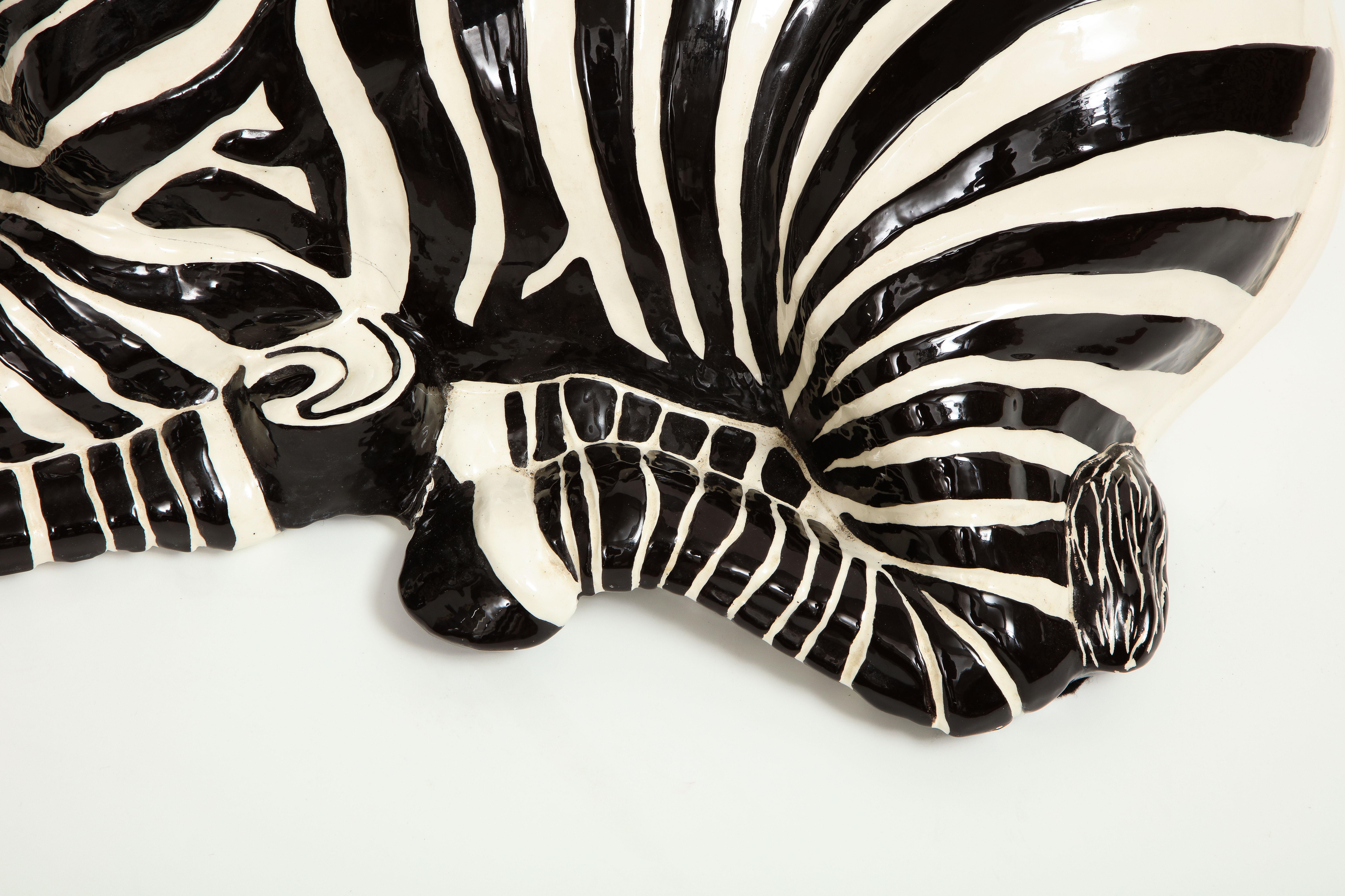 Ceramic Zebra at 1stDibs