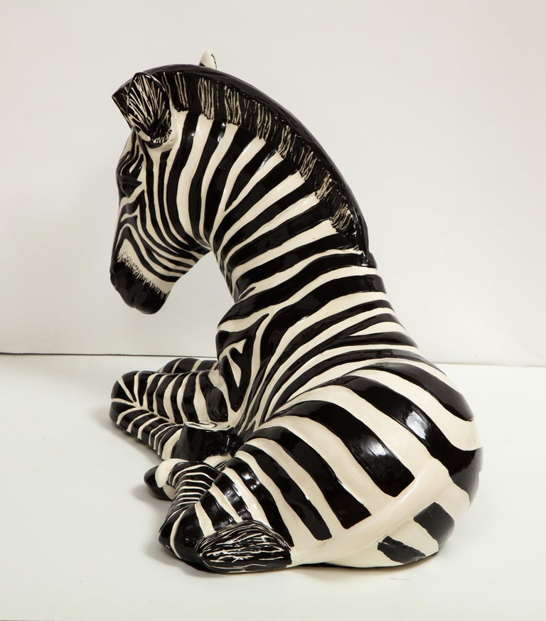 Ceramic Zebra at 1stDibs zebra ceramic, zebra pottery, ceramic zebras