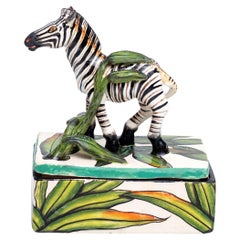 Portagioie Zebra in ceramica, realizzato a mano in Sudafrica