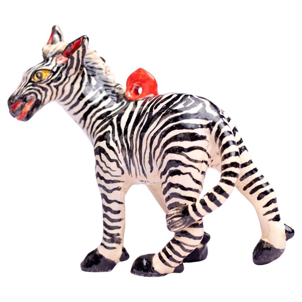 Ceramic Zebra Ornament  , hand made in South Africa