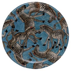 Ceramic Zebra Plate, Hand  made in South Africa