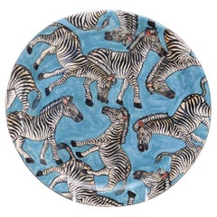 Ceramic Zebra Plate, Hand  made in South Africa