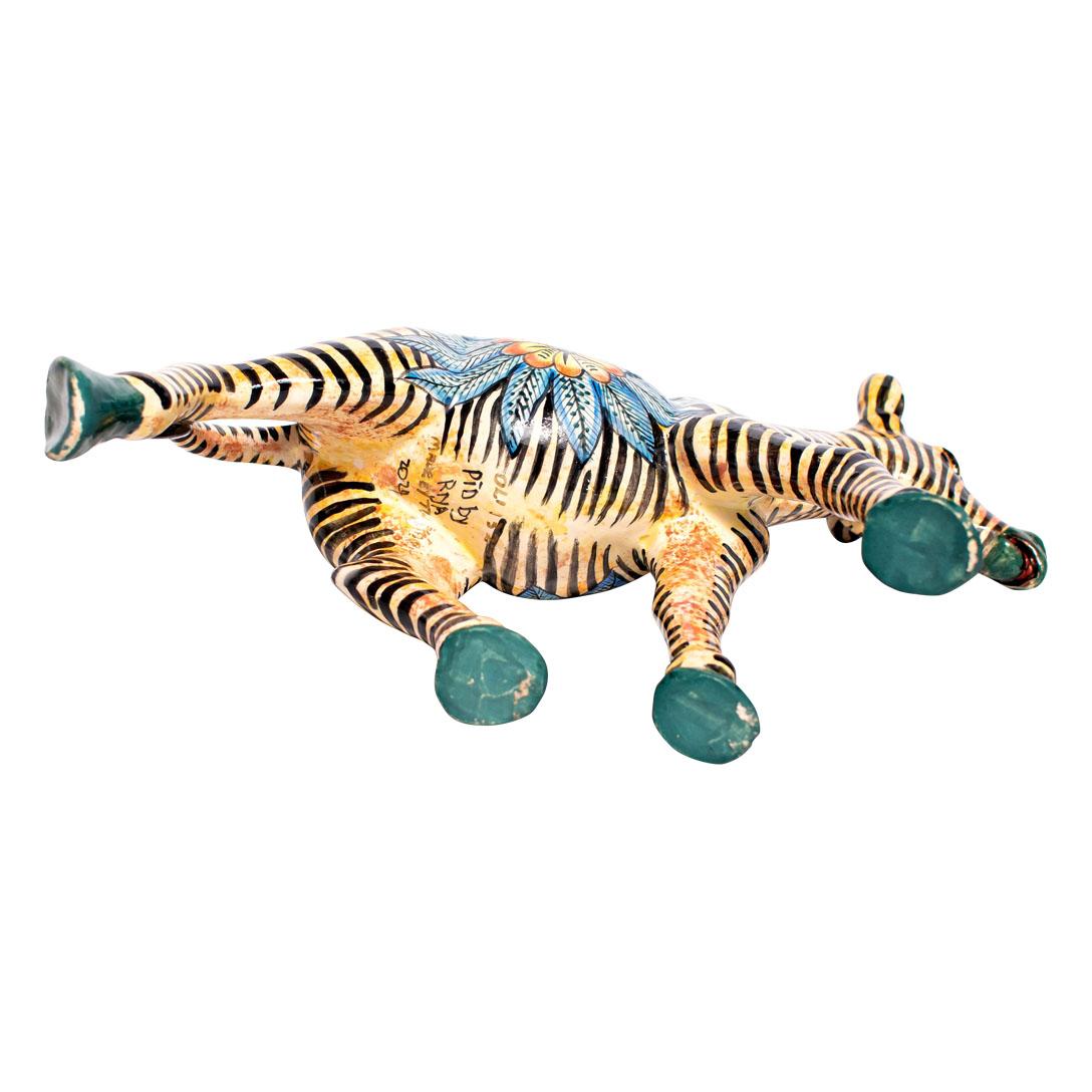 Modern Ceramic  Zebra Sculpture , hand made in South Africa