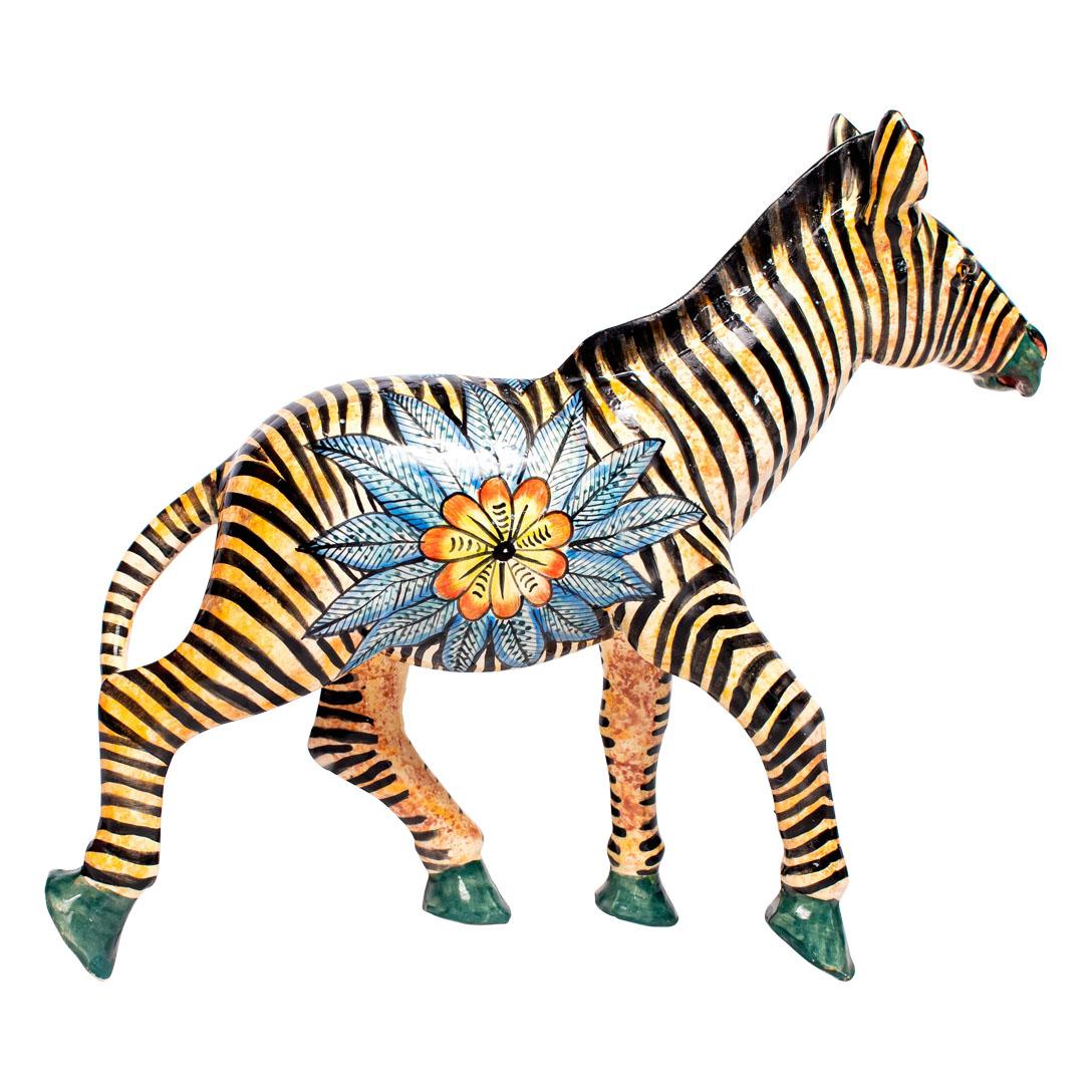 South African Ceramic  Zebra Sculpture , hand made in South Africa