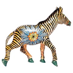Ceramic Zebra Sculpture , hand made in South Africa