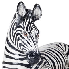 Keramische Zebra-Statuette